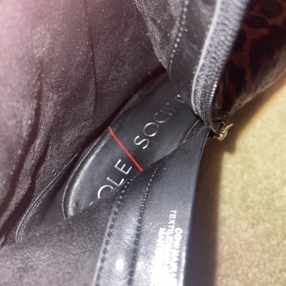 Sole Society So-Simeona Haircalf Leopard Booties - Picture 9 of 12